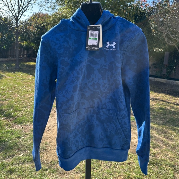 Under Armour Other - Under Armour Blue Camo Hoodie- Large.NWT!